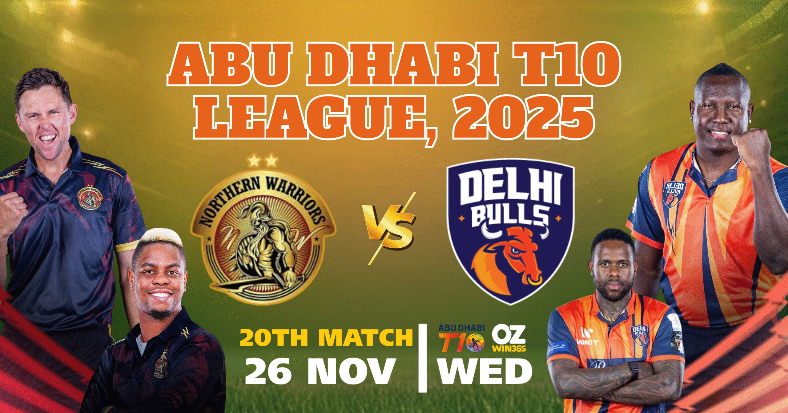 Abu Dhabi T10 2025-Deccan Gladiators vs Ajman Titans Overview