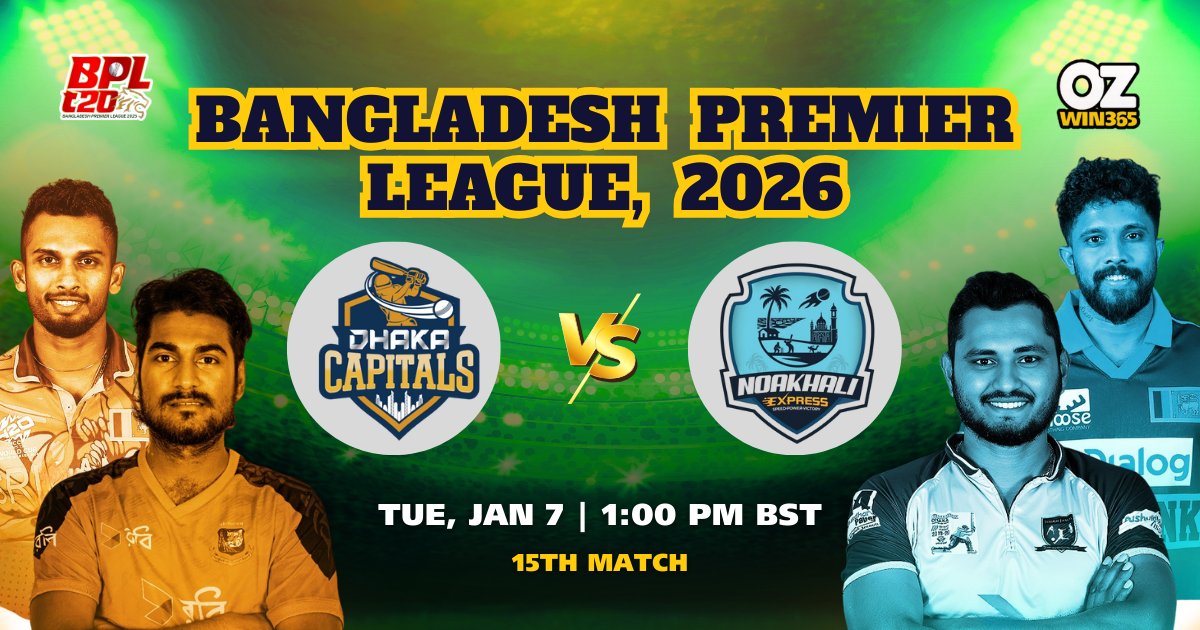BPL 2025-2026 Dhaka Capitals vs Noakhali Express Overview​