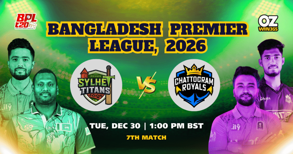 BPL 2025-2026 Rangpur Riders vs Chattogram Royals Overview​