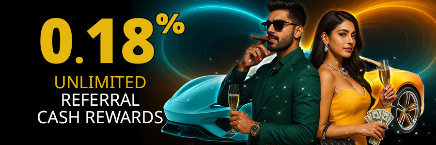 OZWin Baji 365- 0.18% Unlimited Referral Cash Rewards​
