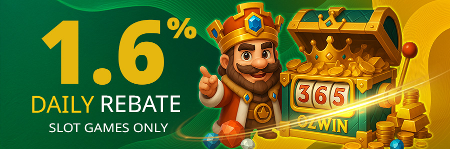 OZWin Baji 365 -1.6% Slots Daily Rebate​