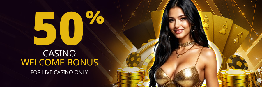 OZWin Baji 365 -50% Live Casino Welcome Bonus​