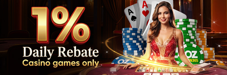 ozwin baji 365-1% Casino Daily Rebate
