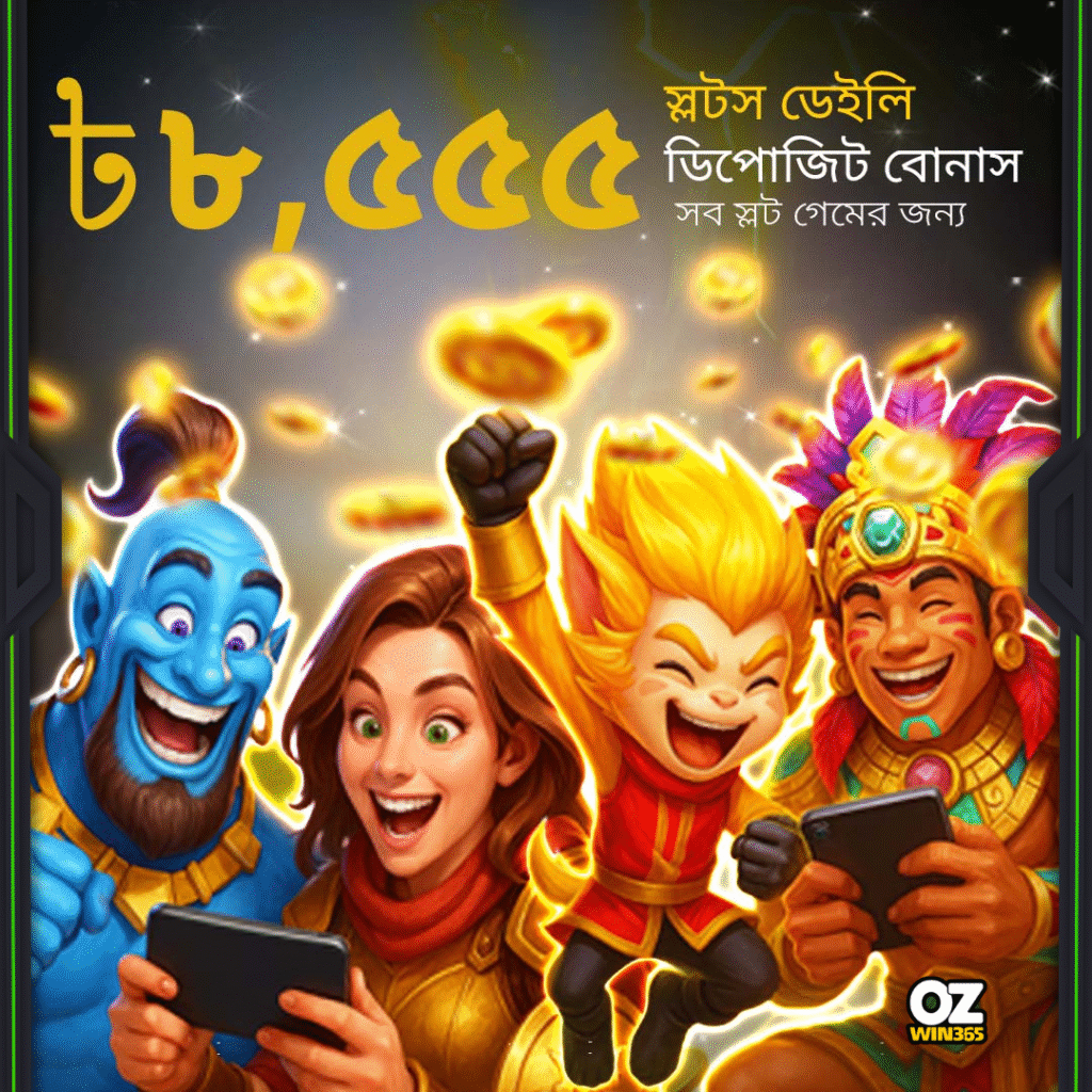 OZWin Baji 365- Daily Slots ৳8,555 Deposit Bonus​