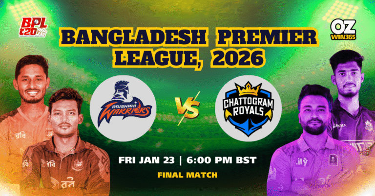 BPL 2025-2026 Chattogram Royals vs Rajshahi Warriors Overview​