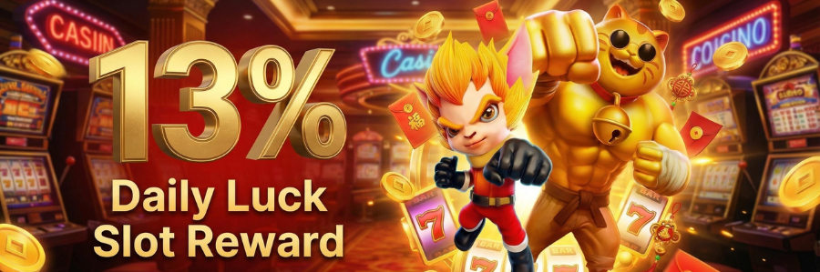 Ozwin365 Daily Luck 13% Slot Reward