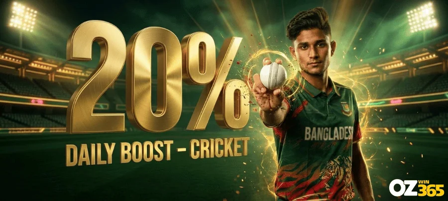 ozwin365 ২০% দৈনিক বুস্ট ক্রিকেট মার্কেট