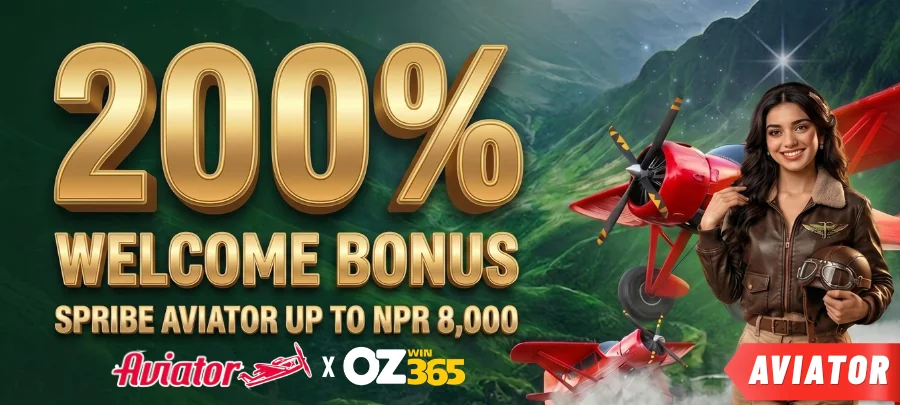 ozwin365 200% Spribe Aviator Welcome Bonus NPR