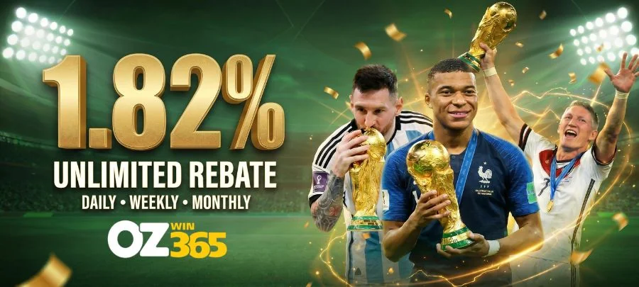 ozwin365 ১.৮২% সীমাহীন রিবেট FIFA এবং স্পোর্টস