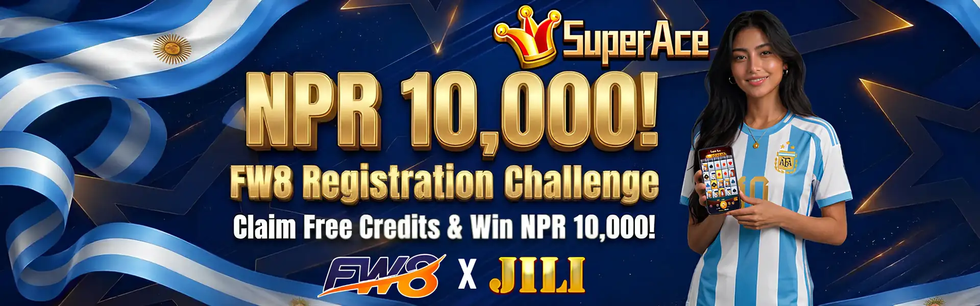 FW8 × JILI Super Ace — NPR 10,000 Registration Challenge