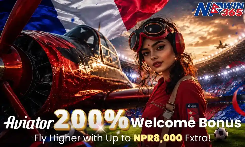 NPwin365 Aviator 200% Welcome Bonus, up to NPR 8,000 extra